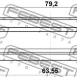Сальник привода (65X79X8) 95GAY-65790808C FEBEST