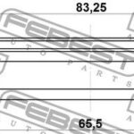 Сальник привода 65.5X83.25X8X8 FEBEST