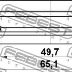 Сальник ступицы колеса (51X65X9) 95GDY-51650909X FEBEST