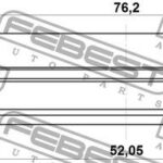 Сальник ступичный передний 52.05X76.2X8.05X11.05 FEBEST
