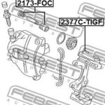 Скоба переднего тормозного суппорта FEBEST