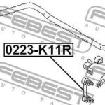 Тяга стабилизатора 0223-K11R FEBEST