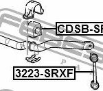 Втулка передн стабилизатора CADILLAC SRX 2003-2010 CDSB-SRXF FEBEST