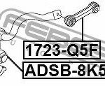 Тяга стабилизатора передняя AUDI A4 AVANT (8K5) 2008-2015 1723-Q5F FEBEST