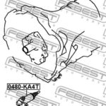 Цилиндр сцепления рабочий MITSUBISHI L200 KA4T 2005-2015 0480-KA4T FEBEST