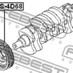 Шкив коленвала 4G63/4G93/4D68 FEBEST