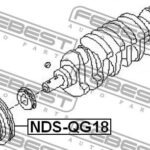 Шкив коленвала QG18DE FEBEST