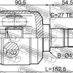 ШРУС ВНУТРЕННИЙ 25X41X27 HYUNDAI SANTA FE 00- FEBEST