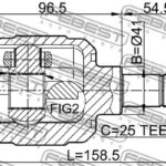 ШРУС внутренний MITSUBISHI LANCER CS 2000-2009 0411-CK FEBEST