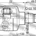 ШРУС ВНУТРЕННИЙ 19X35X22 CHEVROLET MATIZ 98- FEBEST