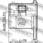 ШРУС ВНУТРЕННИЙ ЗАДНИЙ 26X105 SUZUKI SX4 06- FEBEST