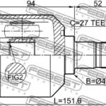 ШРУС ВНУТРЕННИЙ ЛЕВЫЙ 26X41X27 HYUNDAI SANTA FE 00- FEBEST