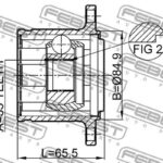 ШРУС ВНУТРЕННИЙ ПРАВЫЙ 33X84.9 MITSUBISHI L200 05- FEBEST
