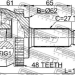 ШРУС внешний HYUNDAI TUCSON 2004-2010 1210-TUCA48 FEBEST