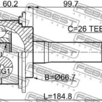 ШРУС НАРУЖНЫЙ 24X66.7X26 KIA SPORTAGE 10- FEBEST