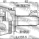 ШРУС 1210-LANA44 FEBEST