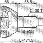 ШРУС внешний CHEVROLET CAPTIVA (C100) 2007- 1010-CAP FEBEST