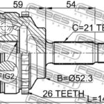 ШРУС внешний RENAULT LOGAN 2410-LOGA26 FEBEST