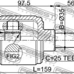 ШРУС ВНУТРЕННИЙ ЛЕВЫЙ 30X35X25 HONDA CIVIC FEBEST