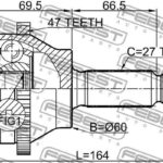 ШРУС НАРУЖНЫЙ 26X60X27 HYUNDAI SONATA 02- FEBEST