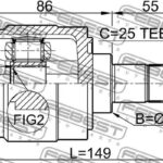 ШРУС ВНУТРЕННИЙ 22X41X25 HYUNDAI I30 08- FEBEST