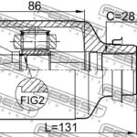 ШРУС внутр правый MAZDA 6 GG/GH 02-12 0511-M6ATRH FEBEST