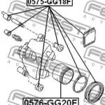 Поршень суппорта тормозного переднего FEBEST