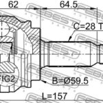 ШРУС 0410-CY34 FEBEST