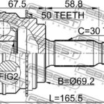 ШРУС НАРУЖНЫЙ 36X69.2X30 MITSUBISHI PAJERO 06- FEBEST