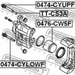Втулка направляющая передн суппорта верхняя MITSUBISHI OUTLANDER 06-12 0474-CYUPF FEBEST