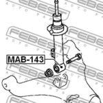 Втулка передн амортизатора PAJERO SPORT, CHALLENGER KH# 2008- MAB-143 FEBEST