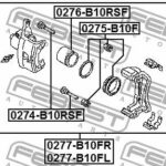 Ремкомплект суппорта тормозного переднего (на одну сторону) FEBEST