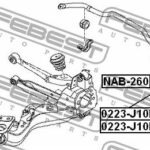 Сайлентблок задней тяги FEBEST