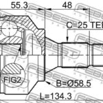 ШРУС НАРУЖНЫЙ 34X58.5X25 CITROEN BERLINGO 08- FEBEST