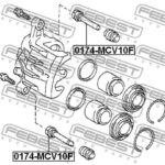 Втулка направляющая суппорта тормозного переднего FEBEST