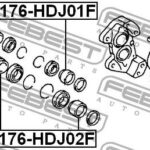 Поршень суппорта тормозного переднего FEBEST