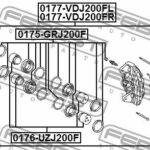 Ремкомплект суппорта тормозного переднего (на обе стороны) FEBEST