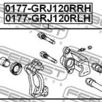 Суппорт тормозной 0177-GRJ120RLH FEBEST