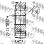 ШРУС карданного вала 24x78 2711-XC90SHA FEBEST