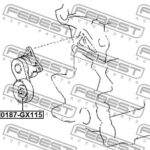 Ролик натяжной комплект FEBEST