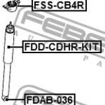 Пыльник заднего амортизатора с отбойником FEBEST