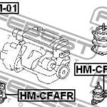 Подушка двигателя правая AT FEBEST HM01