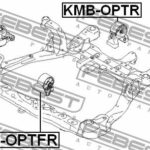 Сайлентблок задней подушки двигателя FEBEST