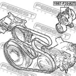 Ролик натяжной BMW 1 F20, 3 E90/F30, 5 F10, X3 F25 1987-F20-KIT FEBEST