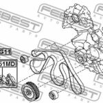 Ролик натяжной комплект FEBEST