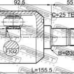 ШРУС внутренний 23x35x25 1211-TUCRR FEBEST