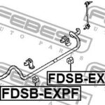 Втулка стабилизатора передняя D37 FORD EXPLORER V TUB 2011- FDSB-EXPF FEBEST