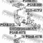 Сайлентблок передн рычага CITROEN C5 2008- PGAB-013 FEBEST