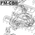 Подушка двигателя левая FEBEST