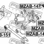 Сайлентблок задней тяги MZAB-148 FEBEST